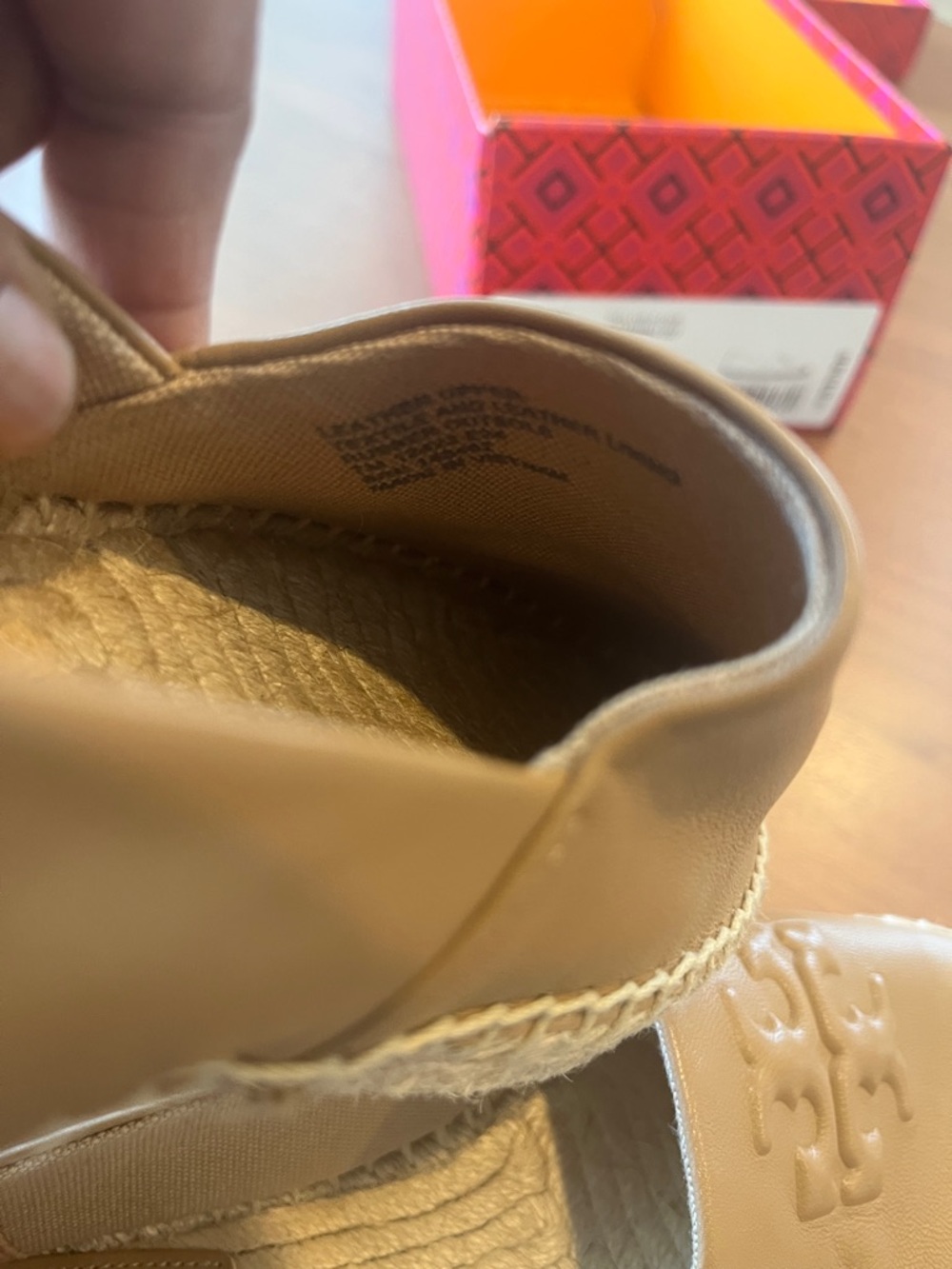 Tory Burch Tan Leather Espadrille Flats - Picture 8 of 9